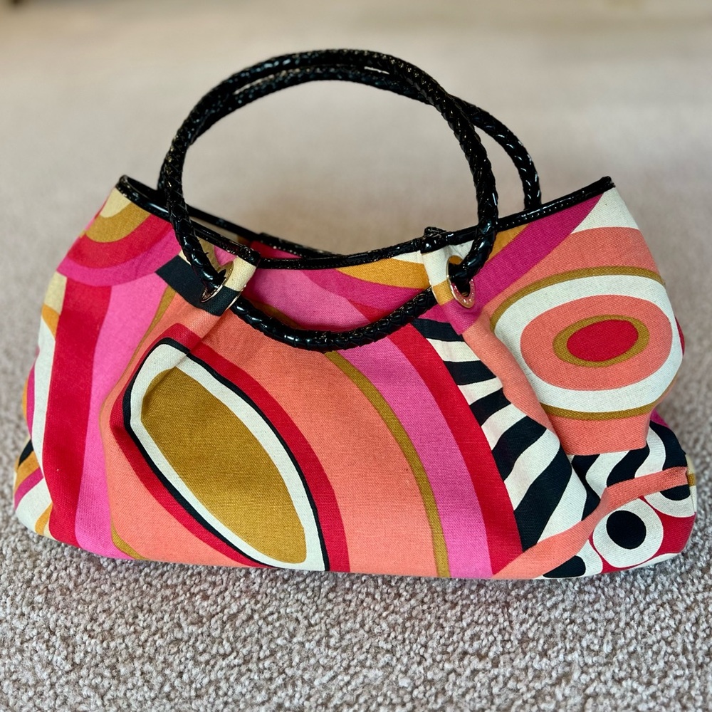 Elaine Turner Terah Tote - Bold Retro Pucci Style Print